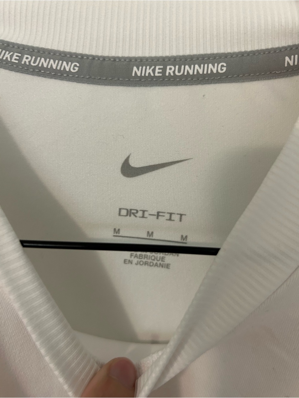 Nike Run white long sleeve M - Picture 3 of 4